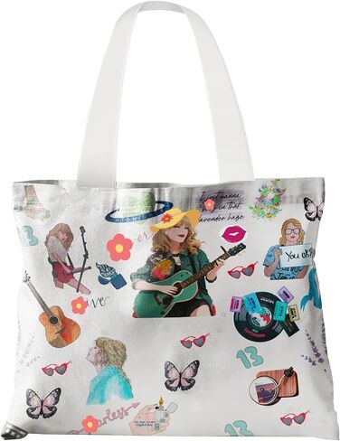 VikEnd Canvas Bag Merch for Fans، حقيبة حمل بنمط مزدوج الجوانب، حقيبة قماش ذات سعة كبيرة in Kuwait