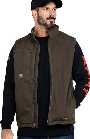 ARIAT Men's Rebar Washed Duracanvas Insulated Vest in Saudi Arabia