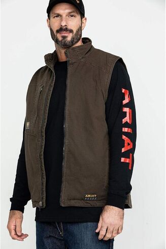 ARIAT Men's Rebar Washed Duracanvas Insulated Vest in Saudi Arabia