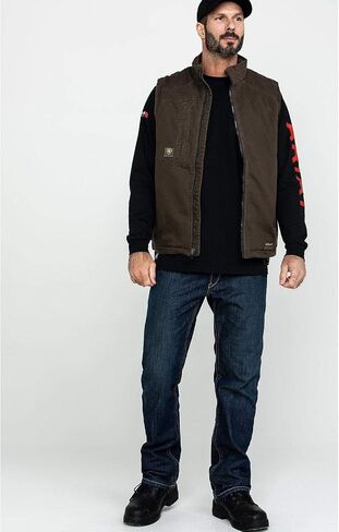 ARIAT Men's Rebar Washed Duracanvas Insulated Vest in Saudi Arabia