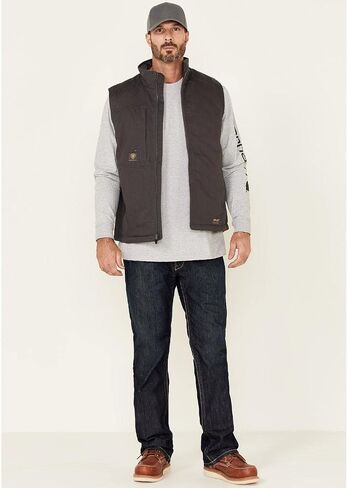 ARIAT Men's Rebar Washed Duracanvas Insulated Vest in Saudi Arabia