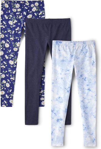 The Children's Place Girls' Printed Leggings 3-Pack in Kuwait