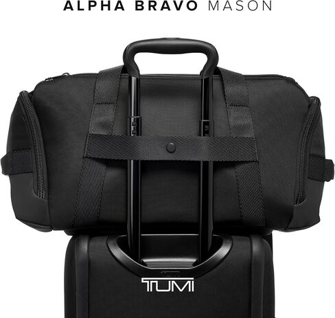 TUMI - Alpha Bravo Mason Duffel - Medium Travel Duffel Bag - With TUMI Tracer - Overnight Bag - 11.0" X 19.5" X 10.3" - Grey/Black in Saudi Arabia