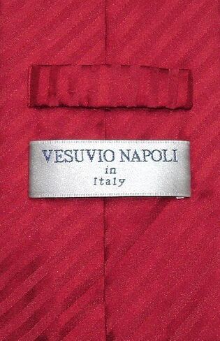 Vesuvio Napoli Men's Dress Vest & NeckTie BLACK Color Vertical Striped Design Neck Tie Set in Saudi Arabia