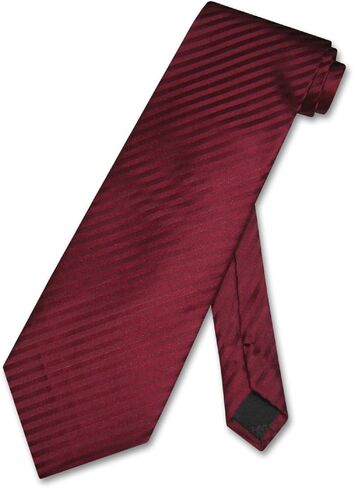 Vesuvio Napoli Men's Dress Vest & NeckTie BLACK Color Vertical Striped Design Neck Tie Set in Saudi Arabia