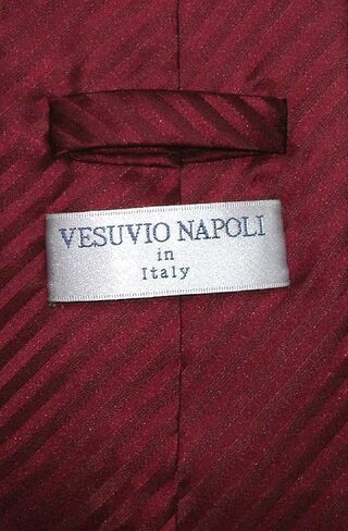 Vesuvio Napoli Men's Dress Vest & NeckTie BLACK Color Vertical Striped Design Neck Tie Set in Saudi Arabia