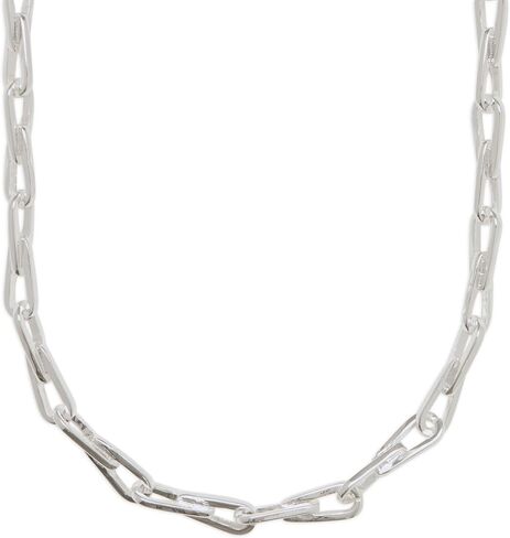Lucky Brand Women's High Shine Chain Collar, Silver, One Size in Saudi Arabia