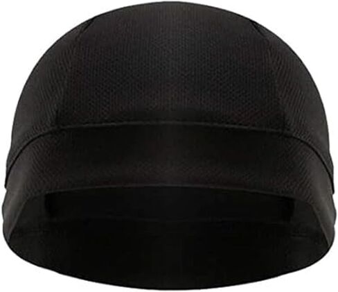 VEdusa قبعات الجمجمة السوداء خوذة بطانة غطاء فتل العرق تشغيل القبعات الدراجات الجمجمة قبعات للرجال النساء الرجال الدراجات قبعات in Kuwait
