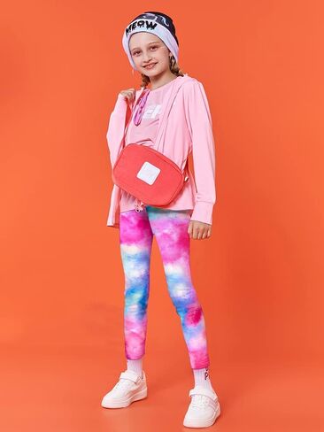 slaixiu Warm Girls Leggings Fleece Lined Winter Thick Printing Kids Pants in Saudi Arabia
