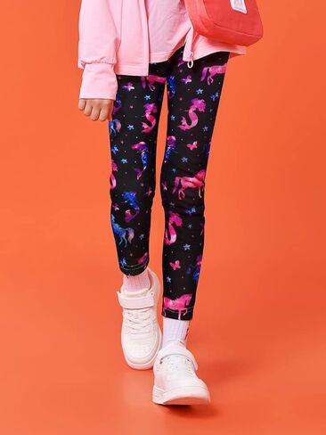 slaixiu Warm Girls Leggings Fleece Lined Winter Thick Printing Kids Pants in Saudi Arabia
