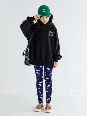 slaixiu Warm Girls Leggings Fleece Lined Winter Thick Printing Kids Pants in Saudi Arabia