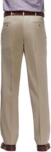 Haggar Men's Premium No Iron Khaki Classic Fit Flat Front Casual Pant (Regular and Big & Tall Sizes) in Saudi Arabia