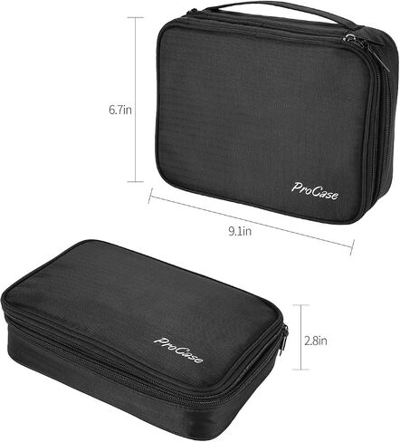 Travel Jewelry Organizer Bag Bundle with 6 Slots Watch Box with Drawer in Saudi Arabia