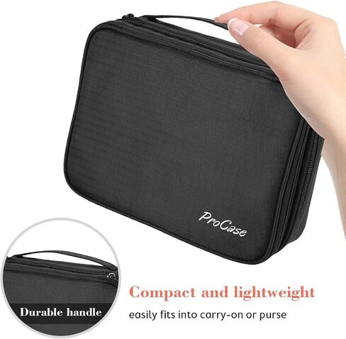 Travel Jewelry Organizer Bag Bundle with 6 Slots Watch Box with Drawer in Saudi Arabia