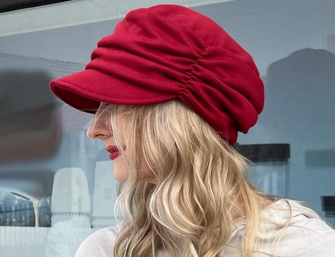 قبعة بيريه للسيدات من Newsboy Cabbie Visor - للاستخدام اليومي للسيدات مع قبعات رسام ذات حافة صغيرة in Kuwait