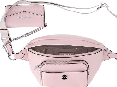 Michael Kors Maisie Large Pebbled Leather 2-in-1 Sling Pack Light Powder Blush in Kuwait