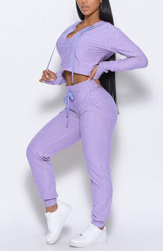 بنطال رياضي نسائي عالي الخصر من Waitfairy، سروال يوجا برباط مريح للركض مع جيب in Kuwait