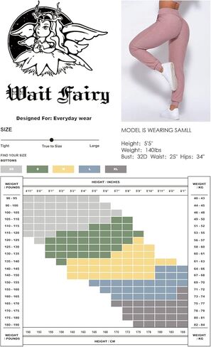 بنطال رياضي نسائي عالي الخصر من Waitfairy، سروال يوجا برباط مريح للركض مع جيب in Kuwait