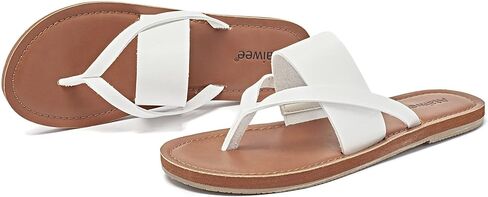 Ataiwee Women's Braided Flat Slide Sandals - Chic Summer Shoes with Round Toe and Cover Strap Detail, Easy Slip-On Design, Rubber Sole Strappy Sandals. in Saudi Arabia
