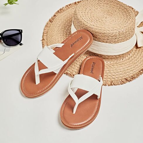 Ataiwee Women's Braided Flat Slide Sandals - Chic Summer Shoes with Round Toe and Cover Strap Detail, Easy Slip-On Design, Rubber Sole Strappy Sandals. in Saudi Arabia