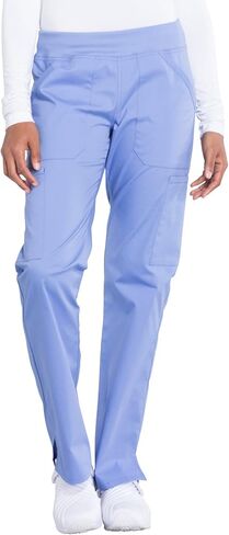 مجموعة ملابس العمل النسائية الاحترافية WW665 بلوزة برقبة على شكل حرف V وWW170 متوسطة الارتفاع مستقيمة الساق قابلة للسحب على البضائع، Ciel- S Top/S Pant in Kuwait