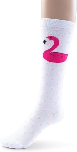 جوارب طويلة حتى الركبة ملونة من الخيزران للفتيات بتصميمات حيوانات جريئة - 3 أزواج in Kuwait