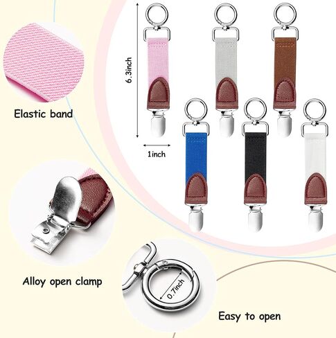 6 قطع مشبك قبعة للسفر على حقيبة الأمتعة وحقيبة اليد وحقيبة الظهر المرنة وحامل القبعة ومقبض قوي منقار البط وقبعة محمولة للاستخدام في الهواء الطلق ورفيق من القماش الصديق للسفر للعائلة والأطفال والكبار in Kuwait