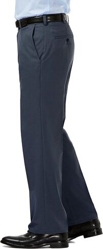 Haggar Men's Cool 18 Pro Classic Fit Flat Front Pant - Regular and Big & Tall Sizes in Saudi Arabia