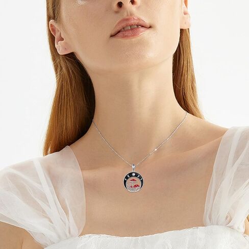 MONGAS Mushroom Jewelry Sets Sterling Silver Moon Phase Mushroom Jewelry Gifts For Women in Saudi Arabia
