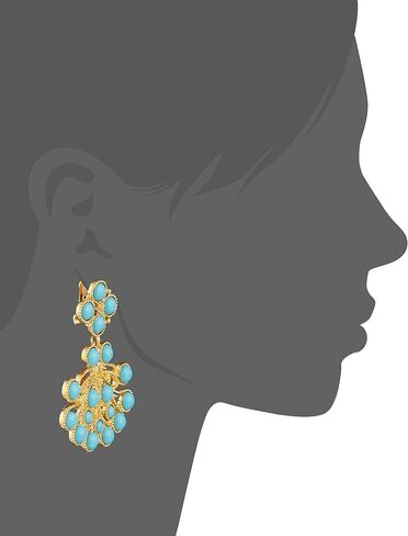 Kenneth Jay Lane Gold-Plated Cabochon Clip-On Earrings in Saudi Arabia