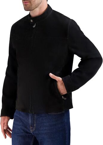 Cole Haan Mens Suede Moto Jacket Suede Jacket in Saudi Arabia
