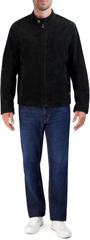 Cole Haan Mens Suede Moto Jacket Suede Jacket in Saudi Arabia