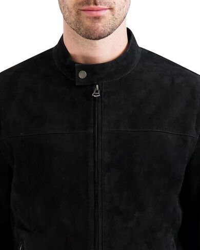 Cole Haan Mens Suede Moto Jacket Suede Jacket in Saudi Arabia
