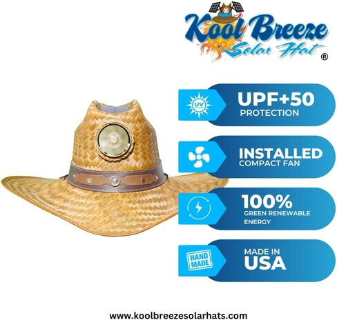 قبعة رعاة البقر مع قبعة شمسية - قبعة شمسية مع مروحة، كبيرة in Kuwait