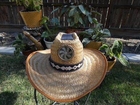 قبعة رعاة البقر مع قبعة شمسية - قبعة شمسية مع مروحة، كبيرة in Kuwait