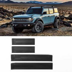 Door Sill Guard 4 PCS Set Ford Bronco Door Entry Guards Accessory, Anti Scratch Door Sill Protector Compatible for Ford Bronco 4 Door 2021 2022 2023 (Not for Bronco Sport)