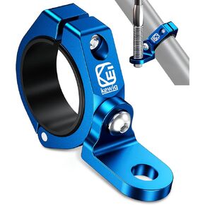 UTV Whip Flag Mount, Sturdy Whip Mount for UTV, Aluminium Alloy Whip Light Mount, 360° Rotating Adjustable Light Bar Mounting Bracket for 1.5"/1.65"/1.75"/1.85"/2" Roll Bar Cage (1 PC, Blue)