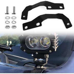 PSLER 4 Runner 2010-2022 Ditch Light Bracket，Upper Hood Ditch Side Pillar Led Light Pod Mount Bracket Ditch Light Extension Bracket