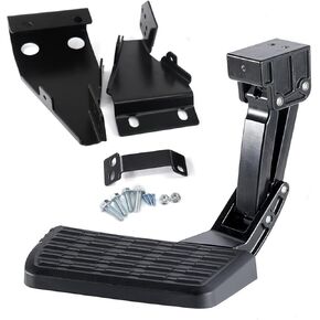 F150 Rear Bed Step for Ford F-150 2021 2022 2023 (Excludes Dual Exhaust) Truck Bed Side Step Retractable Bumper Step Tailgate Bedstep Replace# 75328-01A 7532801A