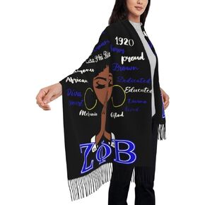 Women's Scarf Sorority Paraphernalia Gifts for Women Tassel Edge Soft Warm Scarf