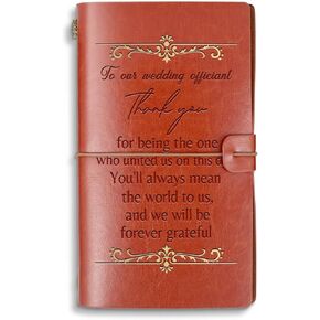 Officiant Gift Wedding Officiant A6 Size Refillable Writing Journal Wedding Planner Gift Thank You Gift for Wedding Officiant (Wedding OfficiantA6)