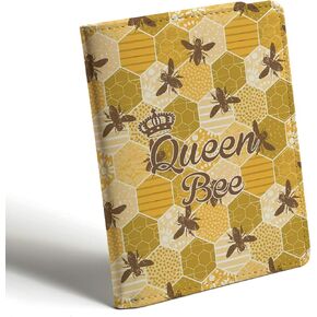 Queen Bee Gift Bee Themed Leather Journal Notebook Bee Lover Gift Bumble Bee Inspirational Gift for Women Girl Animal Lover Gift(Journal-Queen Bee)