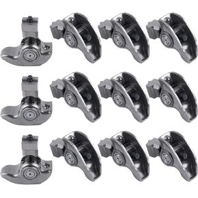 12PCS Roller Rocker Arms 12594509 with 8mm Bolts for Chevy Equinox Impala 3.4L Malibu 3.1L 2005-2009 3.4L V6 VIN E F J 8 L