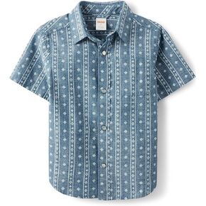 Gymboree,and Toddler Short Sleeve Button Up Shirts,Bunnys Tail,5T
