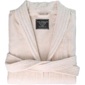 Men's Robe,All Cotton Robe for Men,Absorbent Bathrobe,Luxurious Terry Cloth Bathrobe with Shawl Collar
