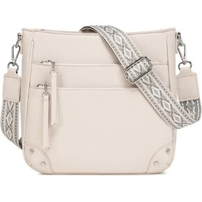 MYHOZEE Crossbody Bags for Women Leather Crossbody Purses With Adjustable Guitar Strap Trendy Hobo Women's Shoulder Bag