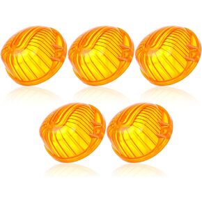 cciyu 5 AmberRound-Shape Cab Marker Light 9069A Lens For Chevrolet truck pickup 1973-1991 For Chevrolet K30 Pickup K20 Suburban K10 Suburban C10 Pickup Blazer K5 Blazer C70 C60 C50 etc