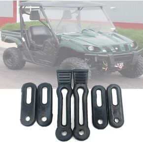QYMOTO Rhino 660 Hood Straps,Door Rubber Return Latch Kit Compatible with Yamaha Rhino 450 660 700,Hisun 500 700,Axis 500 700,Massimo MSU500,Coleman 500 700,Cub Cadet Challenger