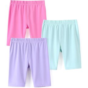 PATPAT Girls Bike Shorts Cute 3 Pack Cartwheel Leggings Shorts 6-12 Years