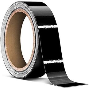 3M Black Gloss Vinyl Detailing Wrap Pinstriping Tape (12 Inch x 10ft roll)